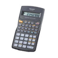 Sharp EL-501WBBK Battery Ergonomic Scientific Calculator