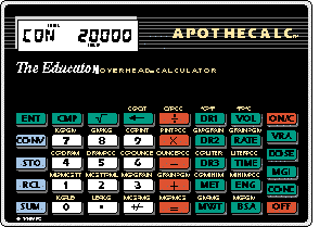 Stokes Publishing ApotheCalc Overhead Calculator