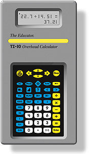 Stokes Publishing Educator TI-10 Overhead Calculator