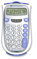 Texas Instruments TI-1706 SV Dual-Power Basic Function Calculator