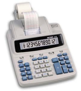 Victor 1240-2 12-Digit 4.1 LPS Commercial Desktop Printing Calculator