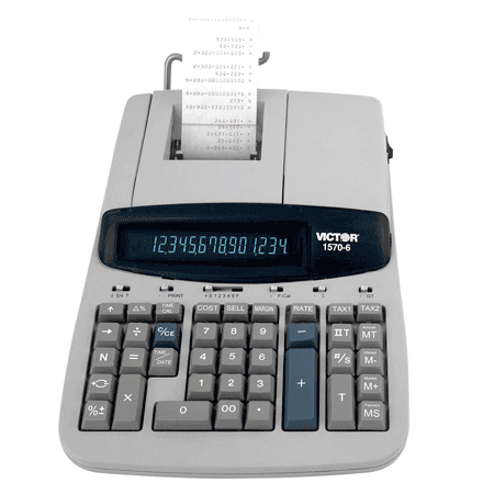 Victor 1570-6 14-Digit 5.0 LPS Professional Financial Printing Calculator