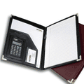 Victor Black Executive Style Portfolio with 8-Digit Calculator